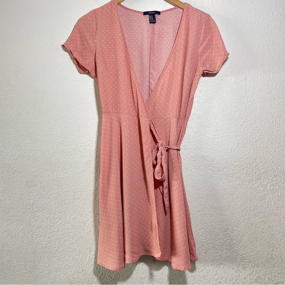 Forever 21 Pink Polka Dot Dress